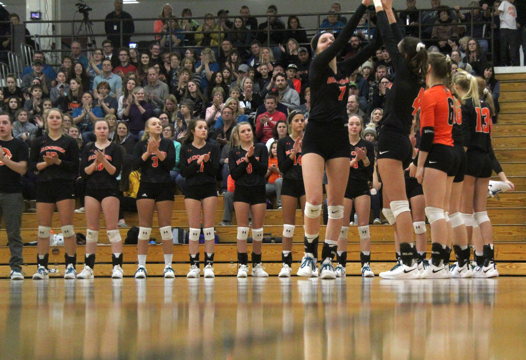 Bloomer volleyball vs Mosinee 10-27-18